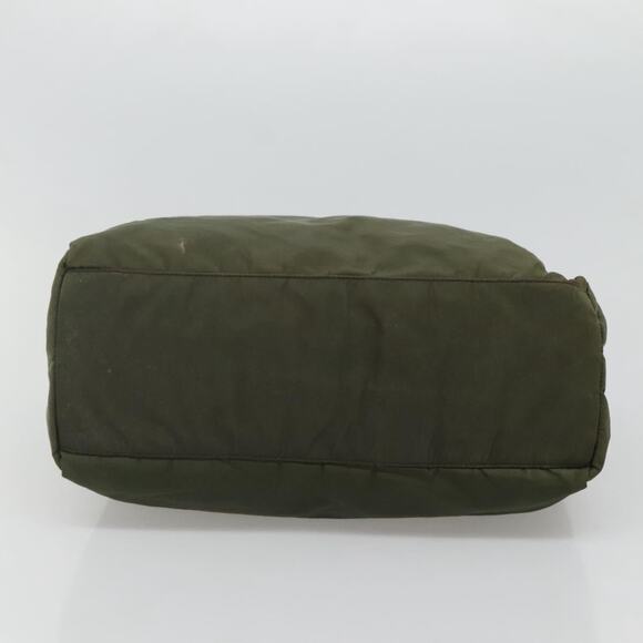 PRADA Hand Bag Nylon Khaki Silver - Picture 9 of 13